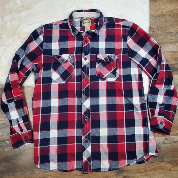 Roebuck & Co Plaid Button Down Shirt - Picture 1 of 3
